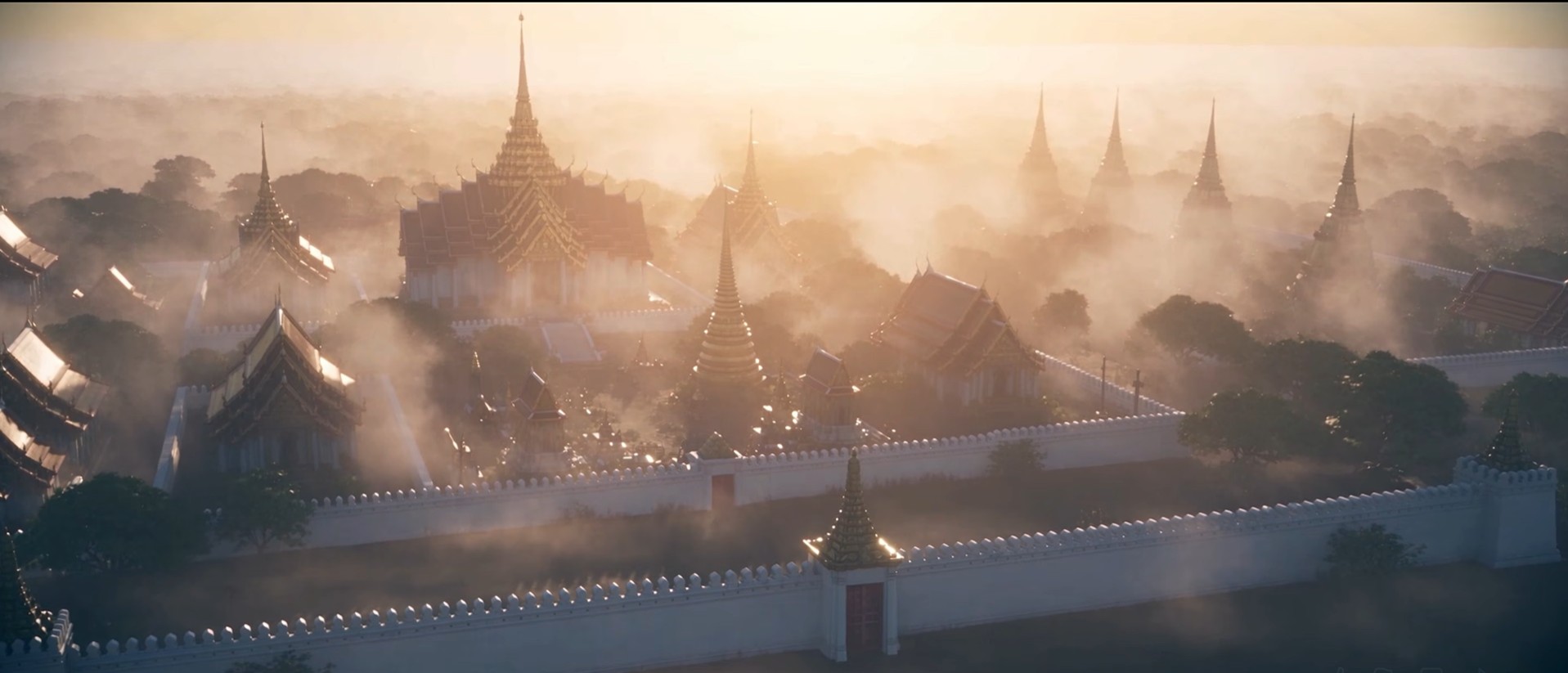The burning city of Ayutthaya